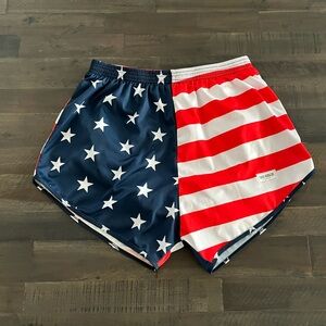 AMERICAN PATRIOTIC THIGH HUGGERS SHORTS